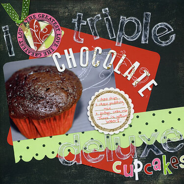 i {heart} triple chocolate deluxe cupcakes