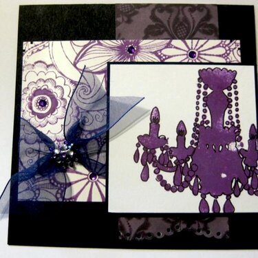Purple elegant card *** Harmonie Products ***