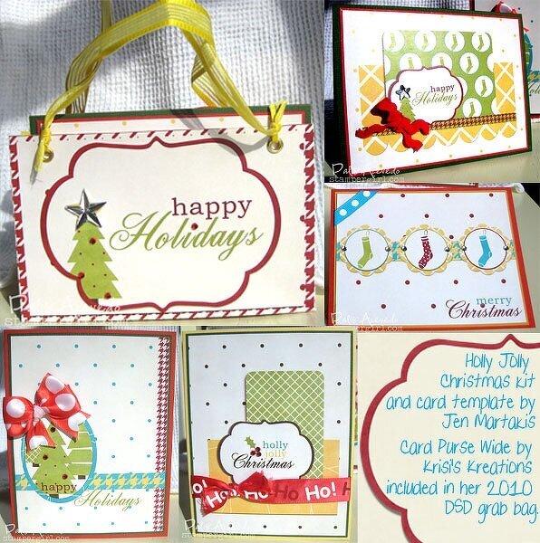 Happy Holidays Xmas cards purse