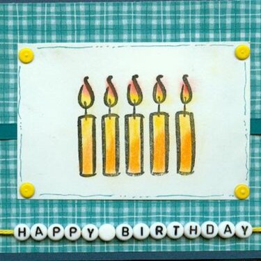 Candle Birthday Card