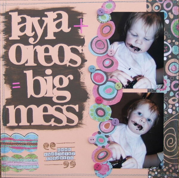 Layla + Oreos = Big Mess