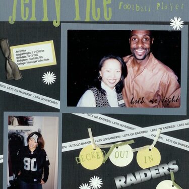 Raiders vs The Lions - JERRY RICE