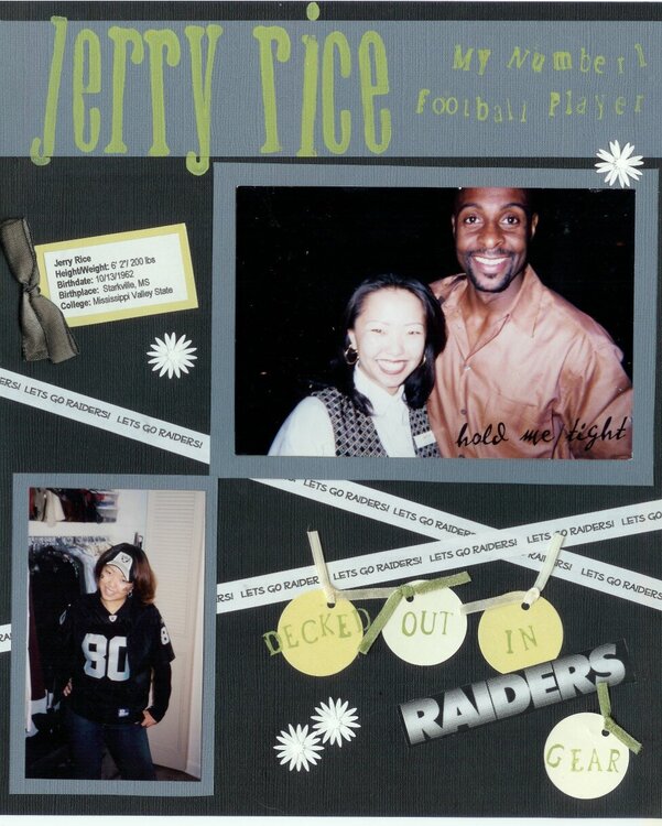 Raiders vs The Lions - JERRY RICE