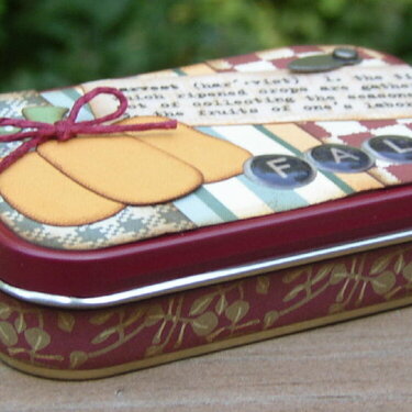~ Altered Tins: Fall (side view 2)
