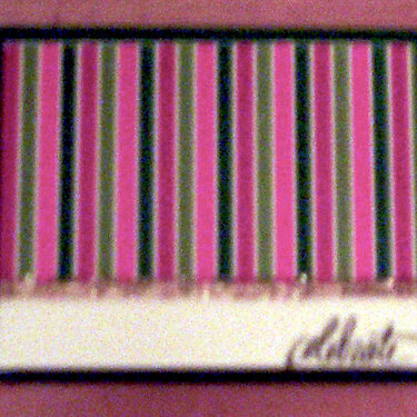 Striped Xmas card