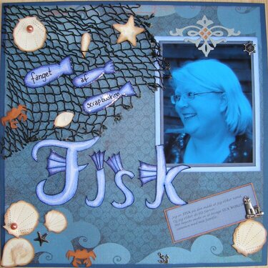 A fish (FISK) Caught in scrapbooking.