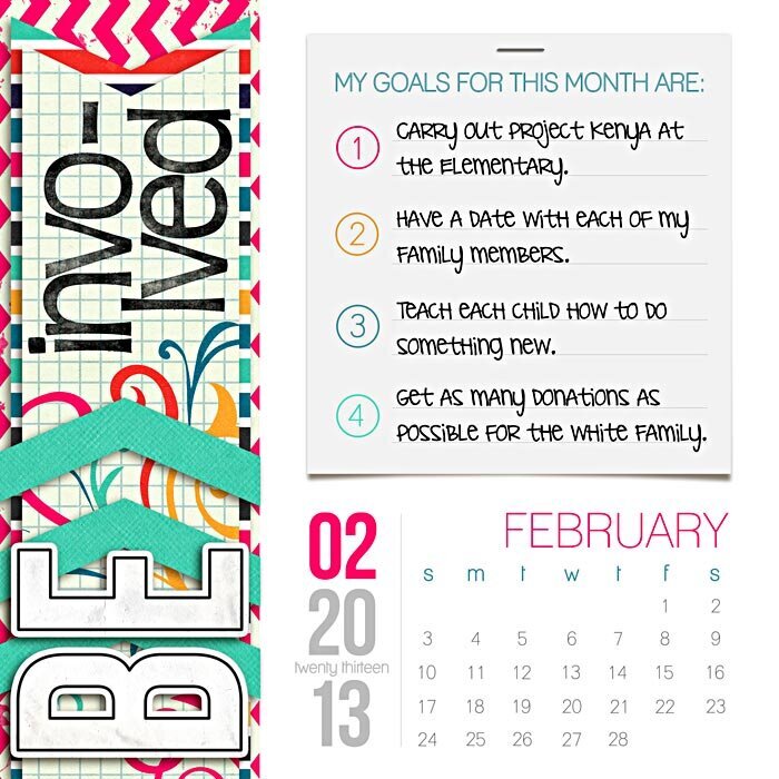 Goals Calendar 2