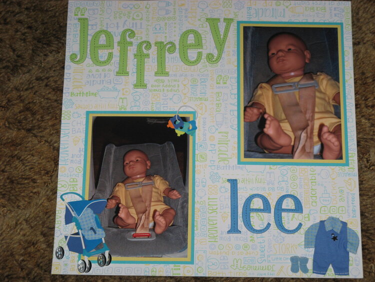 Jeffrey Lee--Baby Thinking it over doll *