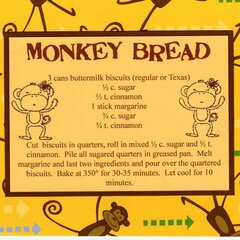 Monkey Bread Recipe Card