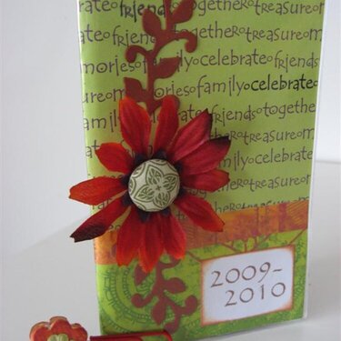 Altered 2-year Planner and altered paperclip