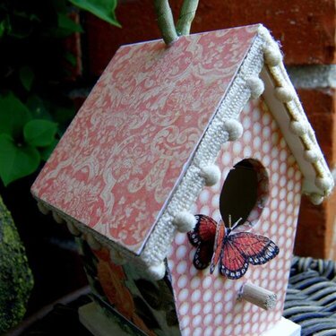 Le Romantique altered birdhouse
