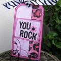 "You Rock" gift tag
