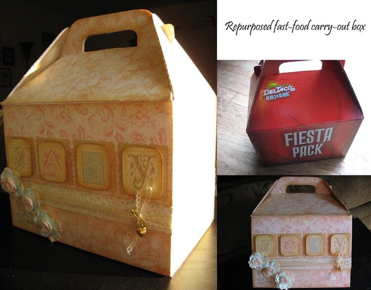 Altered Del Taco fast food box - G45