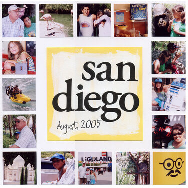 San Diego (vacation album title pg)