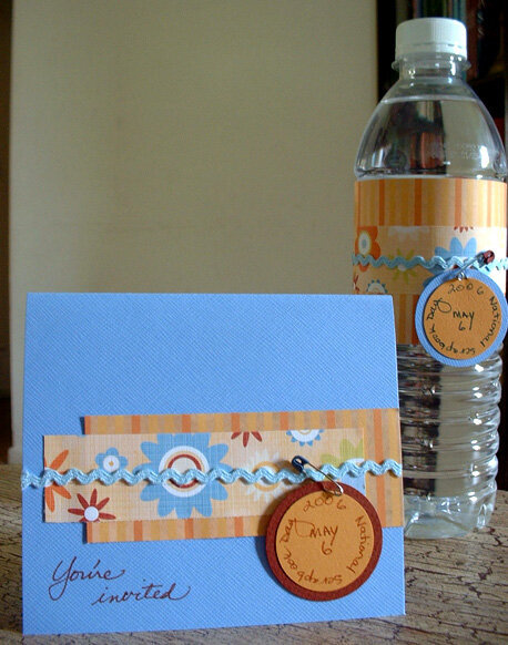 Card and altered water bottle - Nat&#039;l SB Day