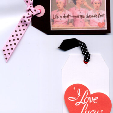 Gr 1 Tags - I Love Lucy swap