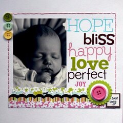 Hope, bliss, happy. . .