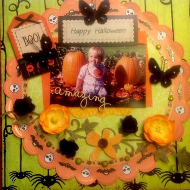 My Little Pumpkin-- Halloween 1993--Becky