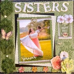 My daughter and daughter in law on her wedding- Sisters forever graphic 45