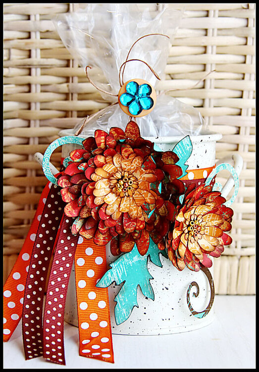 Fall Flower Bucket