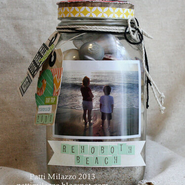 Beach Photo Memory Jar