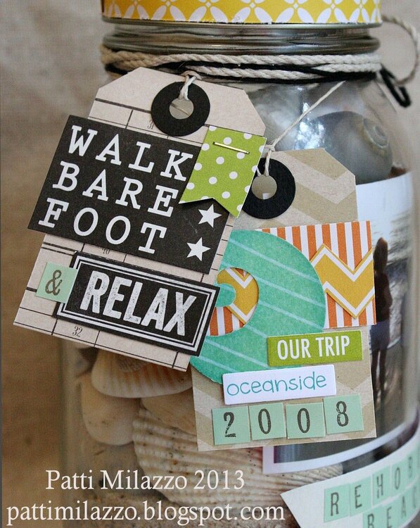 Beach Photo Memory Jar