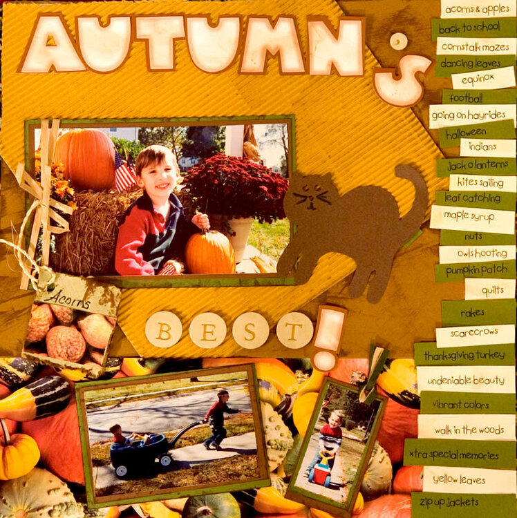 Autumn&#039;s Best Scraplift Color Challenge