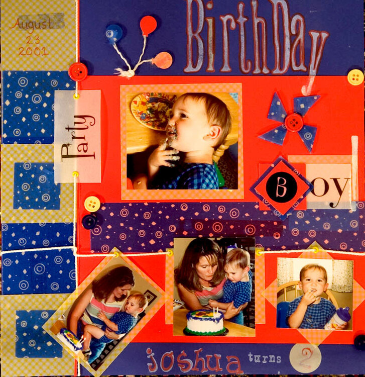 Party Birthday Boy Scraplift #5