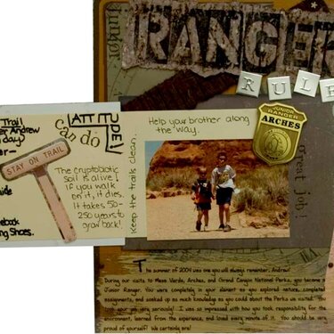 Junior Ranger Rules -- Hidden Journaling