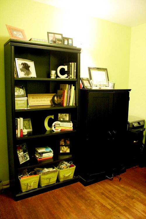 Bookshelf, Armoire, printer