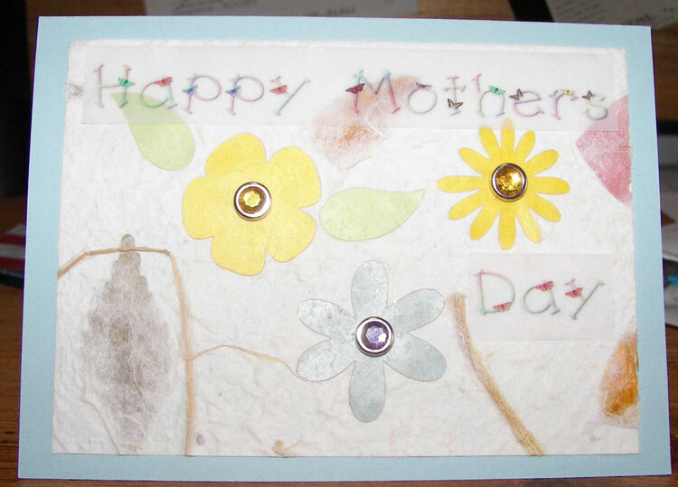 Mothers Day 2009 card for my Grandma