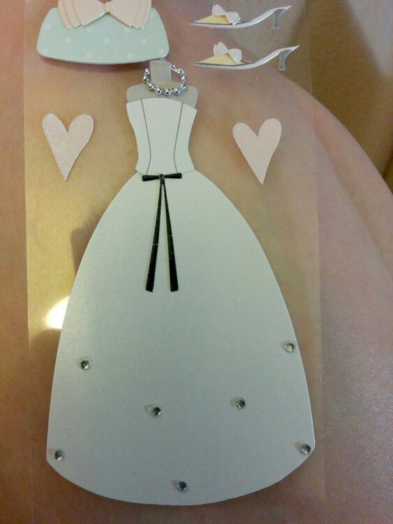 What I started with...Jolees Bride stickers.