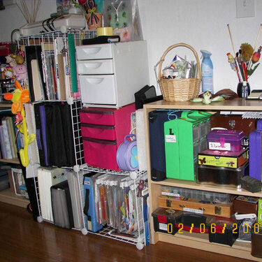 My scrap storage area