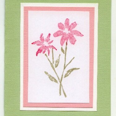 Flower notecard