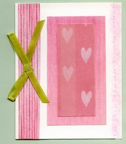 Hearts &amp; ribbon card