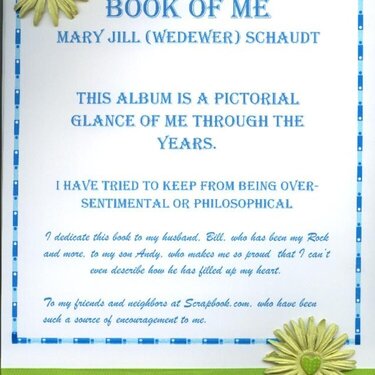 Book of Me Cover Page