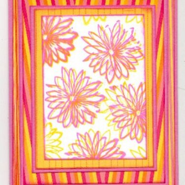 Bright flower notecard