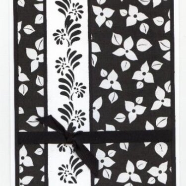 Black &amp;amp; White notecard