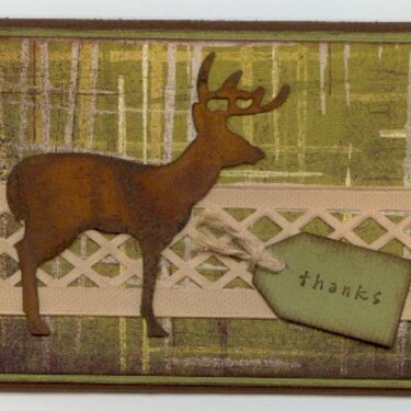 Deer Thanks card