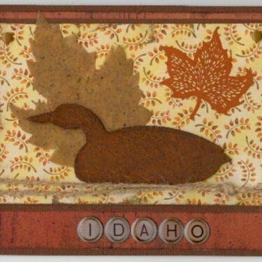 Fall duck notecard