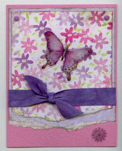 Think Spring Butterfly Notecard