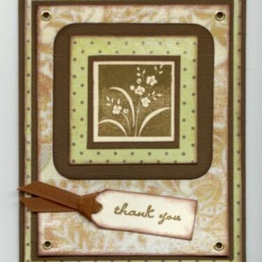 Embossed Thank you