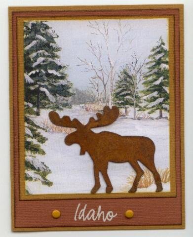 Rusty Tin Moose card