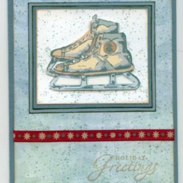 Old Skates Holiday Card