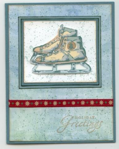 Old Skates Holiday Card