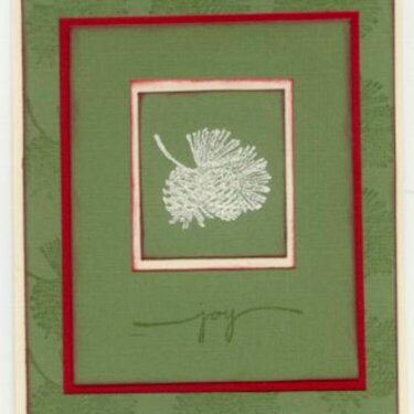 Pine Cone Christmas Card