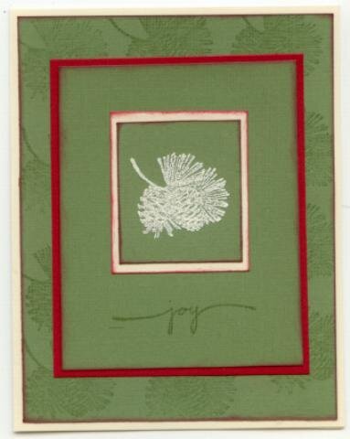 Pine Cone Christmas Card