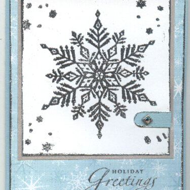Silver Snowflake card