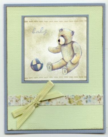 Teddy Baby Card