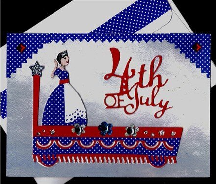 4th of July Float Card